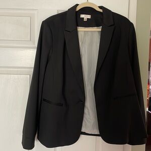 Kenar Woman Long Sleeve Black Suit Jacket